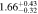 $1.6{6}_{-0.32}^{+0.43}$
