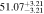 $51.0{7}_{-3.21}^{+3.21}$