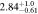 $2.8{4}_{-0.61}^{+1.0}$
