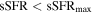 ${\rm{sSFR}}\lt {{\rm{sSFR}}}_{{\rm{\max }}}$