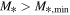 ${M}_{* }\gt {M}_{* ,\min }$