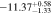 $-11.3{7}_{-1.33}^{+0.58}$