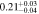 $0.2{1}_{-0.04}^{+0.03}$