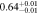 $0.6{4}_{-0.01}^{+0.01}$