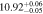 $10.9{2}_{-0.05}^{+0.06}$