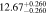 $12.6{7}_{-0.260}^{+0.260}$