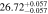 $26.7{2}_{-0.057}^{+0.057}$
