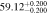 $59.1{2}_{-0.200}^{+0.200}$