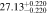 $27.1{3}_{-0.220}^{+0.220}$