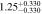 $1.2{5}_{-0.330}^{+0.330}$
