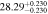 $28.2{9}_{-0.230}^{+0.230}$