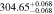 $304.6{5}_{-0.068}^{+0.068}$