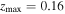 ${z}_{\max }=0.16$