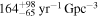 $16{4}_{-65}^{+98}\,{{\rm{yr}}}^{-1}\,{{\rm{Gpc}}}^{-3}$