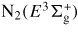 ${\rm N}_2(E^{3}\!\Sigma_{\rm g}^+)$