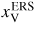$x_{{\rm V}}^{{\rm ERS}}$