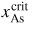 $x_{{\rm As}}^{{\rm crit}}$