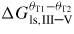 $\Delta G_{{\rm ls,III\mbox{--}V}}^{\theta_{{\rm T}1} -\theta _{{\rm T}2}}$
