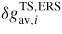 $\delta g_{{\rm av},i}^{{\rm TS,ERS}}$