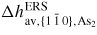 $\Delta h_{{\rm av},\{1\,\bar{{1}}\,0\},{\rm As}_{2}}^{{\rm ERS}}$