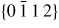 $\{0\,\bar{{1}}\,1\,2\}$