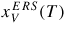 $x_{V}^{ERS} (T)$