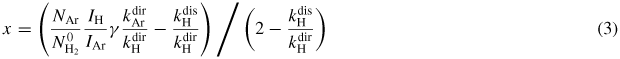 Equation (3)