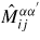 $\hat{M}_{ij}^{\alpha \alpha ^{'}}$