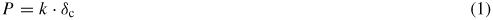 Equation (1)