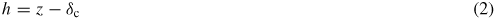 Equation (2)