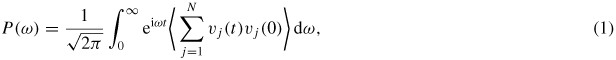 Equation (1)