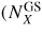 $(N_{X}^{\rm GS}$