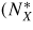 $(N_{X}^{\ast}$