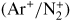 $({\rm Ar}^{+}/{\rm N}_{2}^{+})$