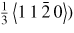 $\frac{1}{3}\left\langle {1\,1\,\bar{2}\,0} \right\rangle)$