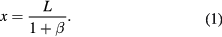 Equation (1)