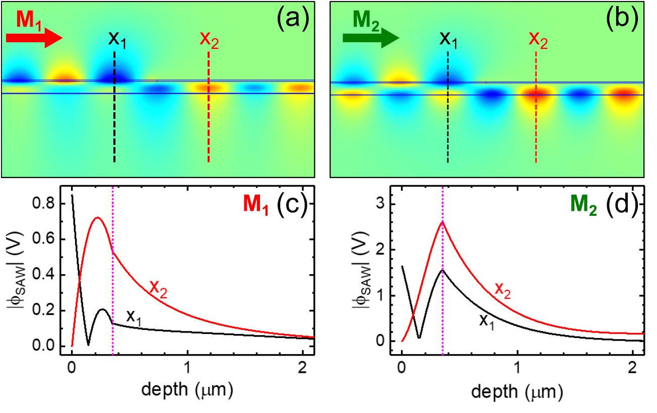 Interaction of surface acoustic waves with electronic excitations in ...