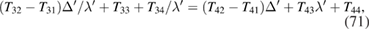 Equation (71)