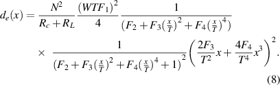 Equation (8)