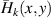 $\bar{H}_k(x,y)$