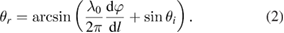 Equation (2)