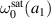$\omega_{0}^\textrm{sat}(a_1)$