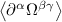 $\left\langle\partial^\alpha\Omega^{\beta\gamma}\right\rangle$
