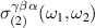 $\sigma^{\gamma\beta\alpha}_{(2)}(\omega_1,\omega_2)$
