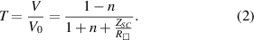 Equation (2)