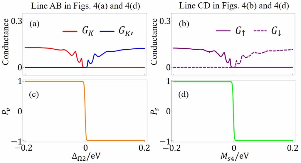 Simultaneous perfect polarization of spin and valley using monolayer ...