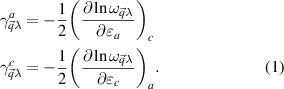 Equation (1)