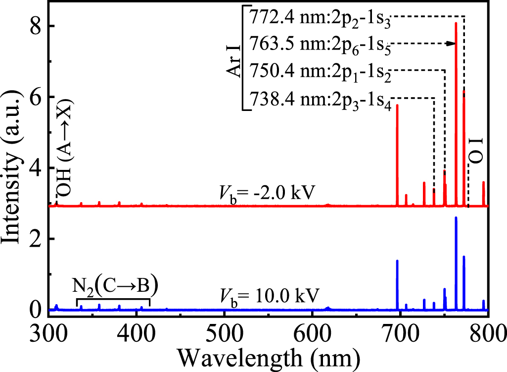 A diffuse argon plume generated downstream of an atmospheric pressure ...