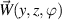 $\vec{W}(y,z,\varphi)$