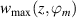 $w_\mathrm{max}(z,\varphi_m)$